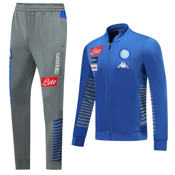 Trainingsanzug Napoli 2019-20 Grau Blau Fussballtrikots Günstig